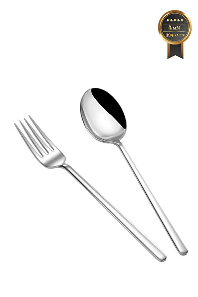 Arsel Lotus Sade Klasik 30 Parça Premium Ağır 6 Kişilik 4mm Çatal Kaşık Bıçak...