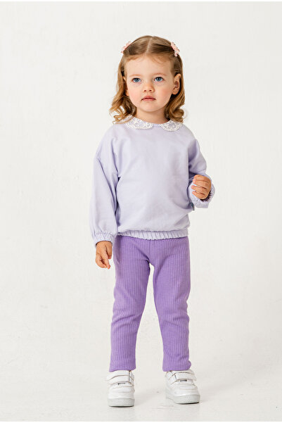 Chicsy Baby Pamuklu Kumaş Yaka Detaylı Tatlı Unisex Bebek&çocuk 2'li Alt Üst ...