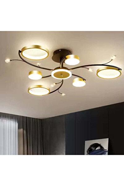 iTin Lustra LED cu Telecomnda KARINA, 31W, 6 Elemente, Lumina Calda/Rece/Neut...