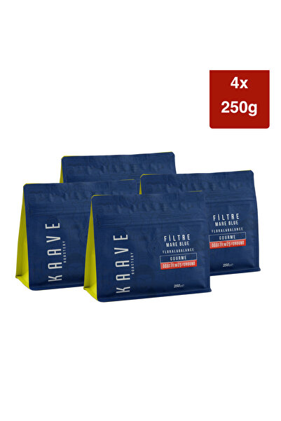 Kaave Roastery Mare Blue Filtre Kahve 250 gr x 4 Paket