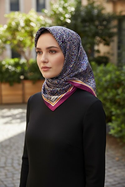 Onur وشاح سميك وناعم من القماش الجديد - منتج منقوش عليه زهور