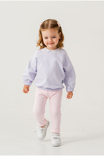 Chicsy Baby Pamuklu Kumaş Yaka Detaylı Tatlı Unisex Bebek&çocuk 2'li Alt Üst ...