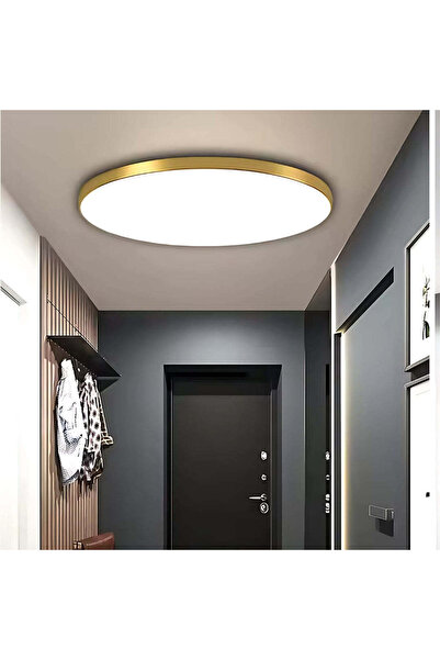 Alessandro DESIGN Plafoniera LED SOLIS 37cm 33W Lumina Neutra Auriu