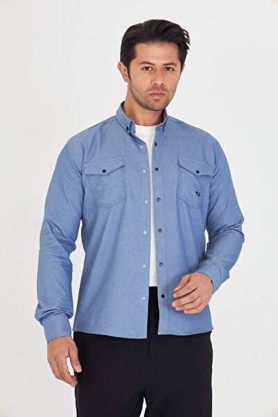 Mavi Sima Cămașă de blugi pentru bărbați slim fit