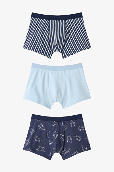 Penti Boy's Bear Patterned 3-Piece Boxer