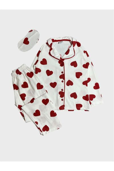 ALİŞ KİDS Set de pijamale de iarnă pentru fete, din bumbac, din piele intoars...