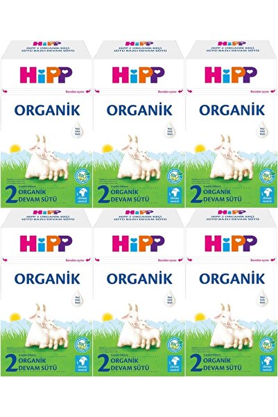Hipp Organik Keçi Sütü Bazlı Devam Sütü 400GR No:2 (6.Aydan İtibaren) (6 Lı Set)