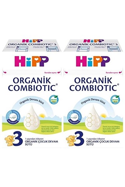 Hipp Organik Combiotic Devam Sütü 600GR No:3 (1 Yaşından İtibaren) (2 Li Set)