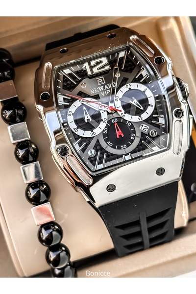 Reward Brand Black Silicone Band Analog/digital Men's Sports Wristwatch+wrist...