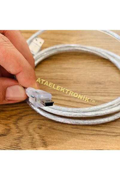 ATAELEKTRONİK Wifi Adaptör Için 1.5 Metre 5 Pin Mini Usb Erkek Usb 2.0 Mini Usb B Kablo Mp3 Kamera Navi