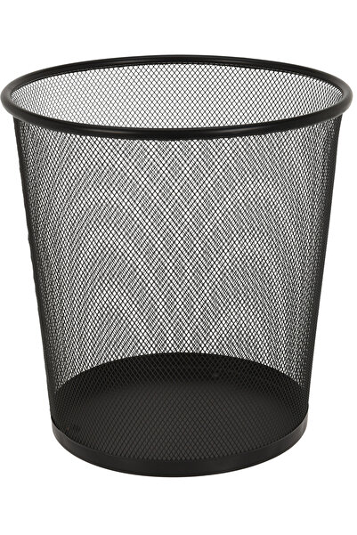 Excellent Houseware coș de gunoi, metal, 26,5x28 cm, negru