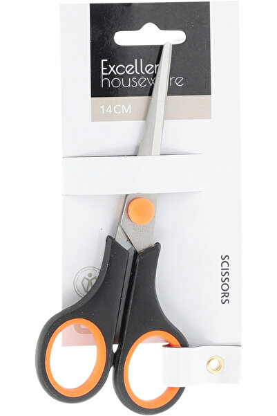 Koopman Foarfece Excellent Houseware, oțel inoxidabil, 14 cm, portocaliu