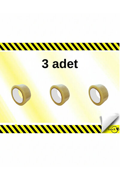 LOREX Yüksek Kalite Koli Bandı 45mm X 100 Metre Şeffaf (3ADET)