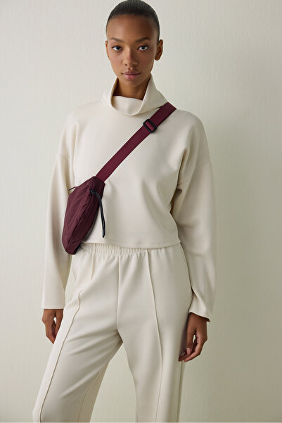 Penti Beige Turtleneck Long Sleeve Modal Top