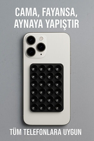 Case collection Telefon Tutucu Vantuz Slikon Vakumlu Cep Telefonu İçin Yapışk...