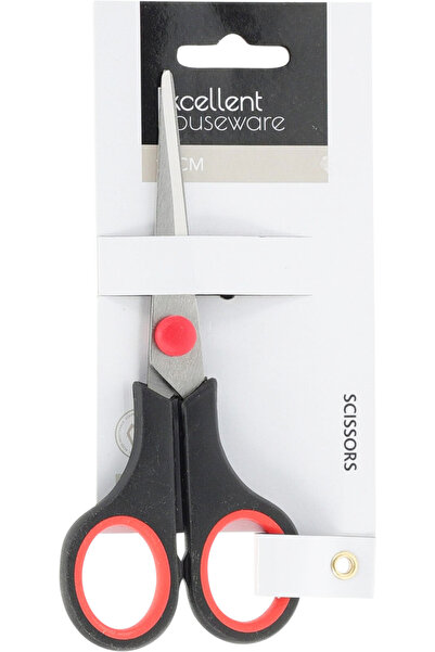 Koopman Excellent Houseware scissors, stainless steel, 14 cm, red