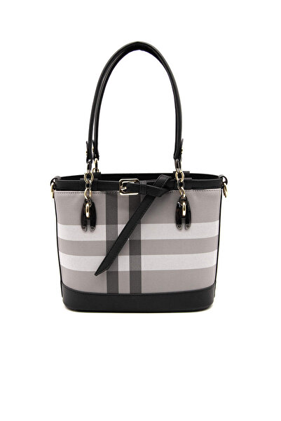 Silver Polo Geantă de mână gri - neagră SP1155 pentru femei