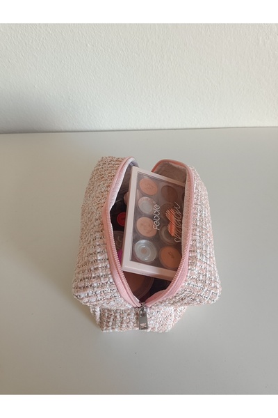 Maykis حقيبة مكياج من القماش المنسوج