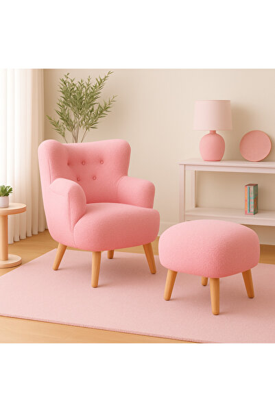 AlyaM Tekli puflu berjer çocuk odası berjer ve puf