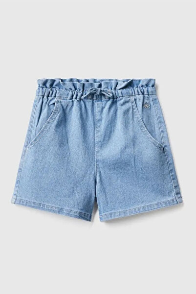 United Colors of Benetton Unıted Colors Of Benetton Kız Bebek Denim Şort 4XA2...