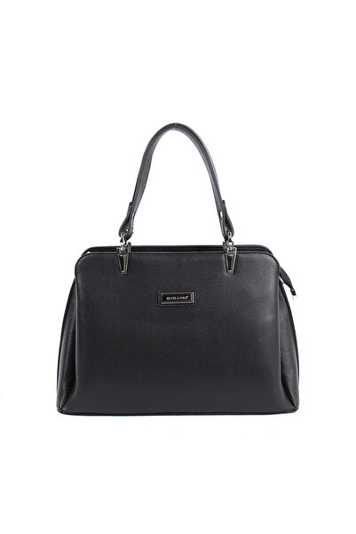 Silver Polo أسود Nv972 - حقيبة يد نسائية