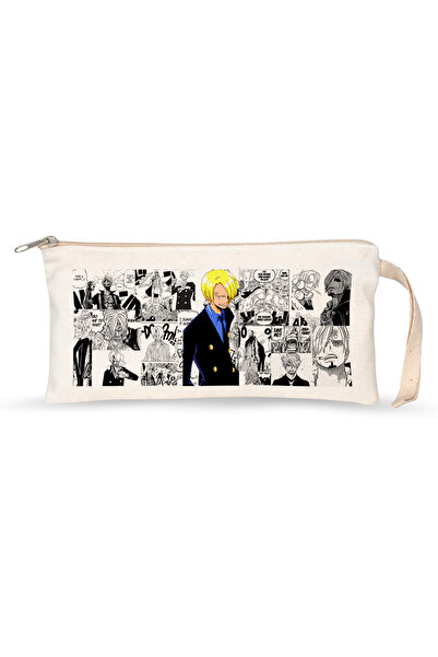 Kupabaskıcısı One Piece Sanji Çift Baskılı Lamineli Ham Bez Kalemlik – 21×10 cm