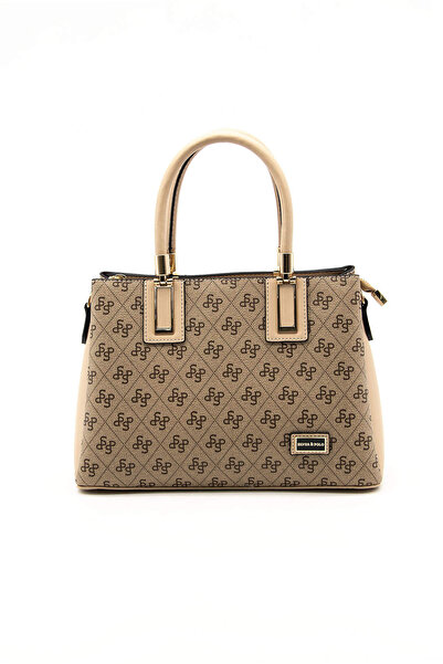 Silver Polo Dark Beige Silver Polo - Skin Nv1000 Women's Handbag