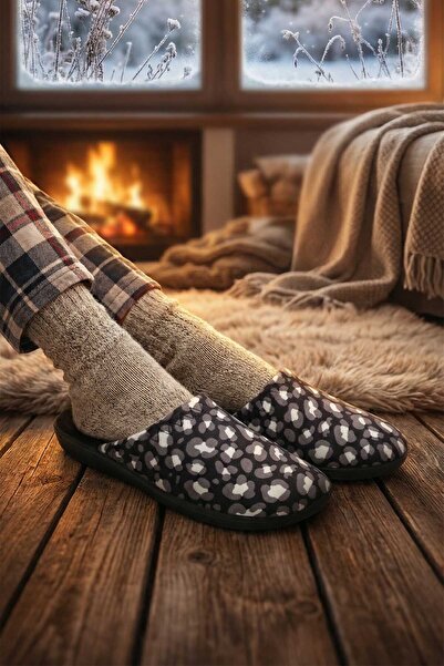 GEZER Kadın Kışlık Rahat Taban Ev Bahçe Terlik