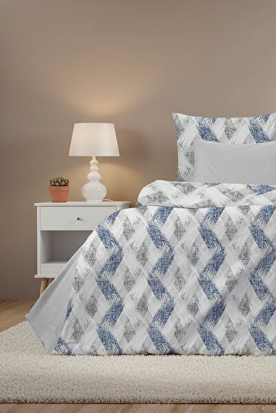 oabhome Plava Geometrijski dezen Bračni Čaršav kom Set posteljine Ranforce 4 ...