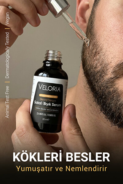 Veloria Cosmetics Canlılığın ve Gücün~Iksiri Saç & Sakal Serumu Seyrek Bölgel...