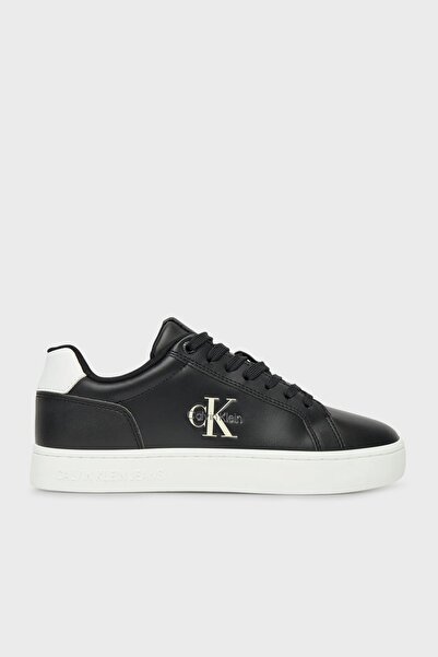 Calvin Klein Logolu Deri Sneaker Ayakkabı YW0YW019020GM AYAKKABI YW0YW01902 0GM