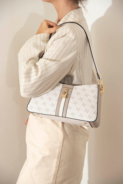 Silver Polo Geantă de umăr pentru femei 1102