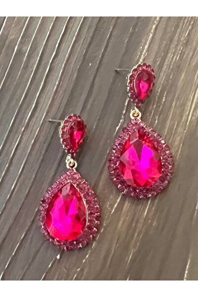 tones official أقراط من حجر الكريستال لحفلات الزفاف/الخطوبة/الحفلات الليلية ب...