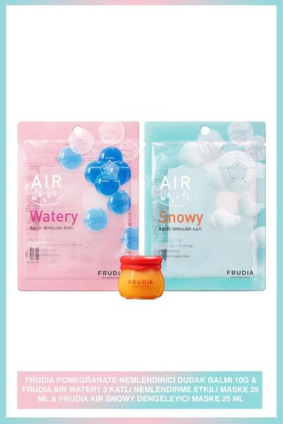 FRUDIA Pomegranate Nemlendirici Dudak Balmı + Frudıa Air Snowy Dengeleyici Ma...