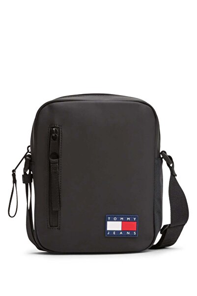 Tommy Hilfiger Black Men's Messenger Bag Tjm Elevated Pu Reporter