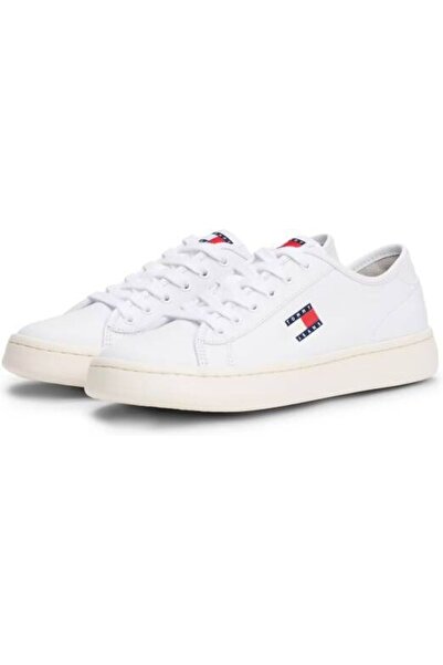 Tommy Hilfiger Tommy Jeans Court Low Kadın Beyaz Spor Ayakkabı