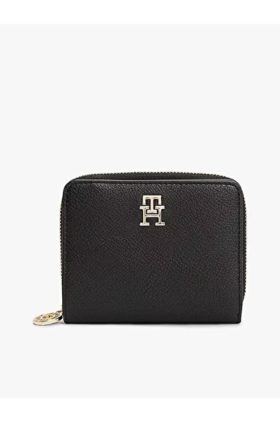 Tommy Hilfiger Th Distint Med Za Women's Black Wallet Aw0Aw17473Bds