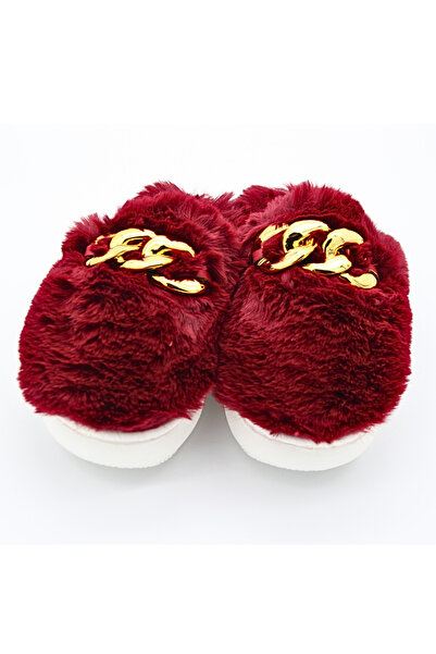 OEM Γυναικείες παντόφλες - Αφράτες με χρυσή αγκράφα, μέγεθος 40-41, Grena