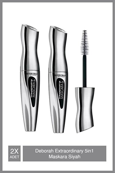 Deborah Milano Extraordinary 5 İn 1 Siyah Maskara* 2 Adet
