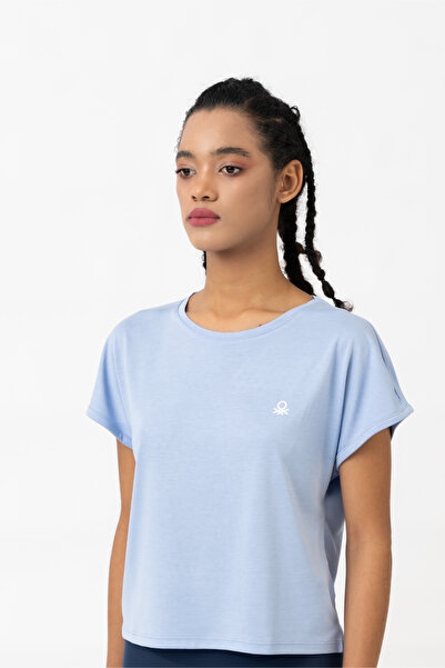 United Colors of Benetton تيشيرت بنيتون النسائي ذو الألوان المنسية BNT-W21016