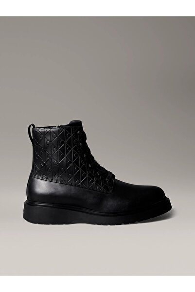 Calvin Klein COMBAT ESS LACE UP ZIP BOOT AOP
