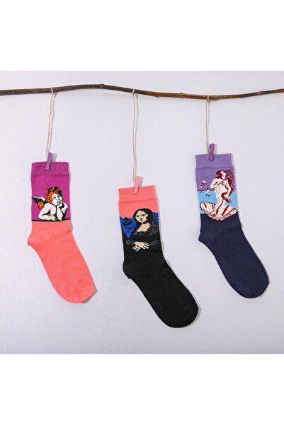 Pinksof SC4090-3K RönesanS01 Дамски чорапи Story, 3 чифта