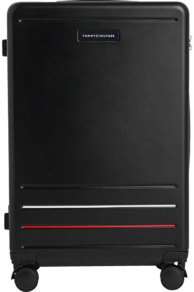 Tommy Hilfiger Siyah Çekçekli Sert Valiz TH MEDIUM SUITCASE