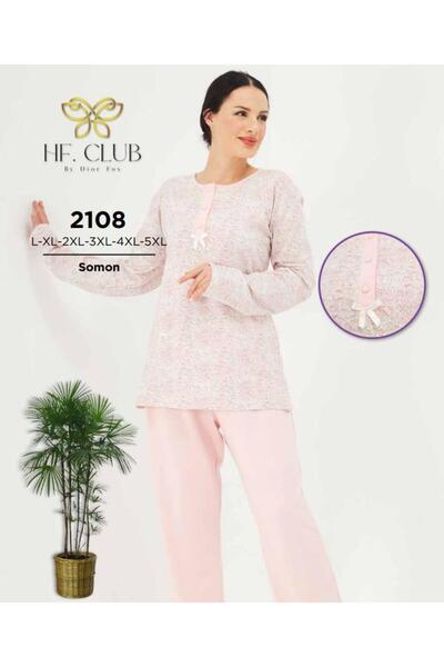 HF Club 2108 Ženski komplet pidžama sa dugim rukavima