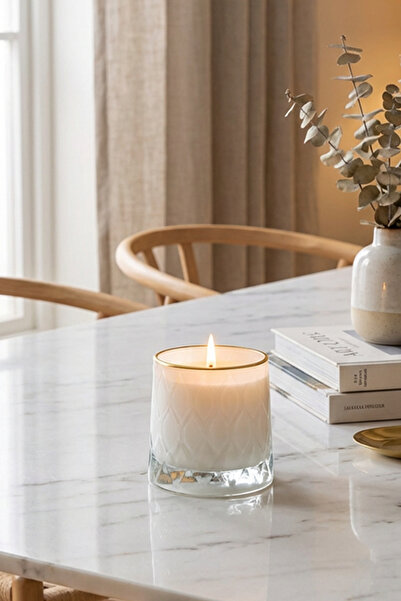 THE GROOVE Yasemin Kokulu 8 x 9 cm Dekoratif Kokulu Cam Mum Elle