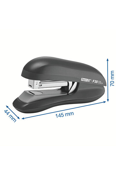 Rapid Capsator plastic F30, cutie de capse plate, 30 de coli, albastru