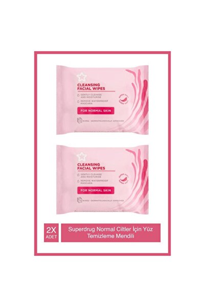 SUPERDRUG S/D Facial Cleansıng Wıpes Normal Skın 25S *2 Adet