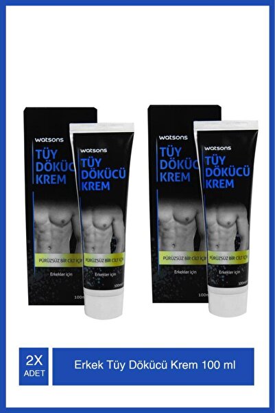 Watsons Erkek Tüy Dökücü Krem 100 Ml X2 Adet