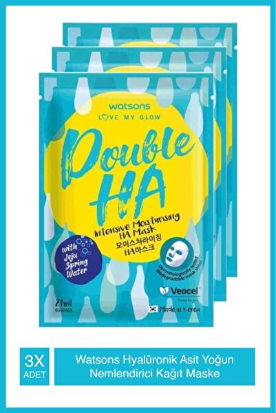 Watsons Veocel Double Yoğun Nem. Ha Mask 1s X 3 Adet