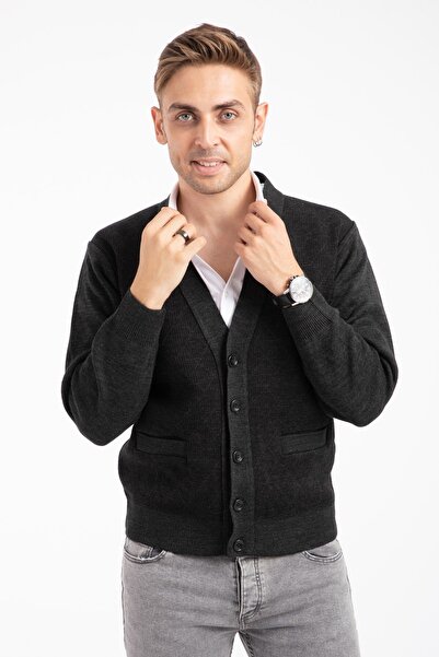 Mutlu City Men's Middle-Aged and Older Knitwear Knitted Acrylic Winter Dad Ca...